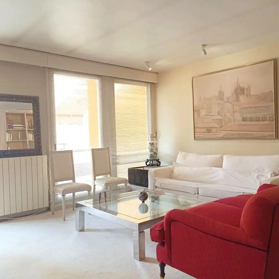 Living room of Flat for rent in Madrid  with Air Conditioner, Heating and Terrace