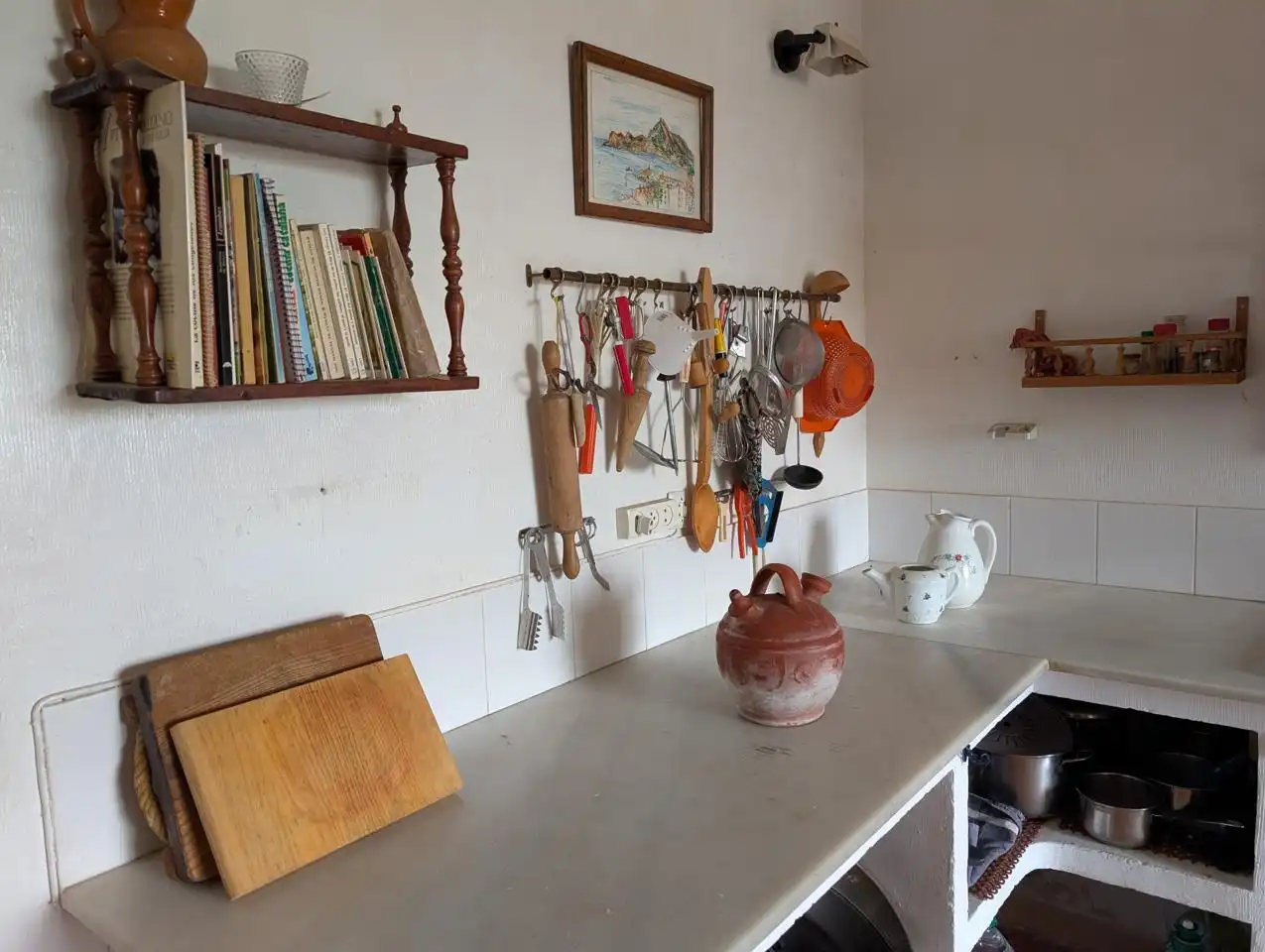 Cocina de Finca rústica en venta en Pozorrubio de Santiago con Jardín privado, Piscina y Sauna