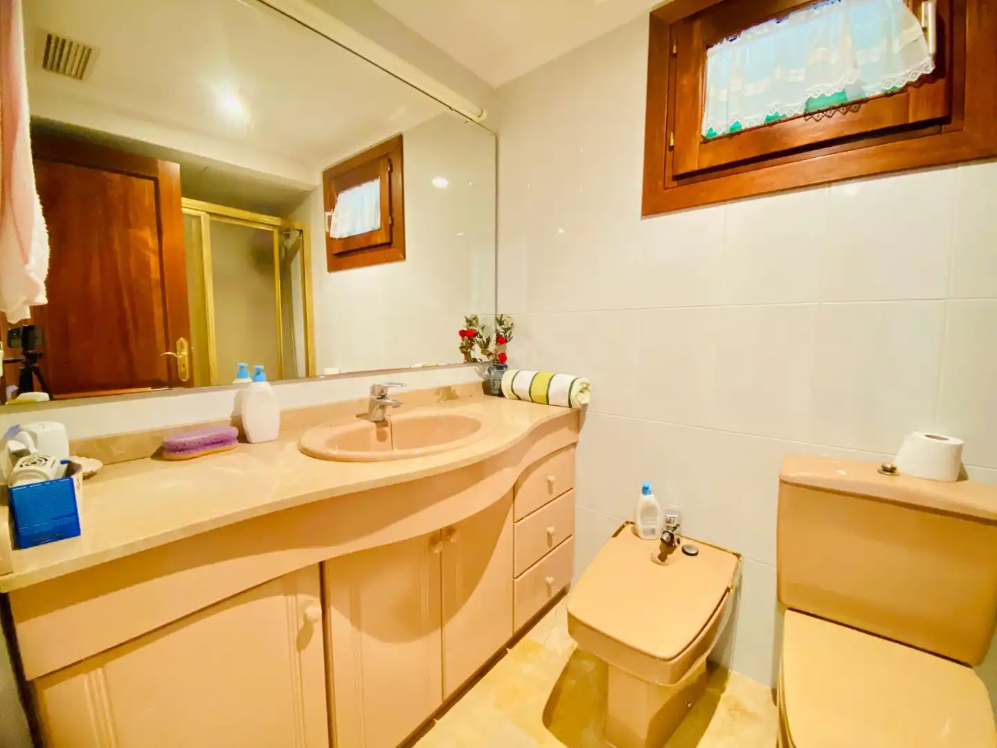 Baño de Piso de alquiler en Alcúdia con Aire acondicionado, Parquet y Terraza