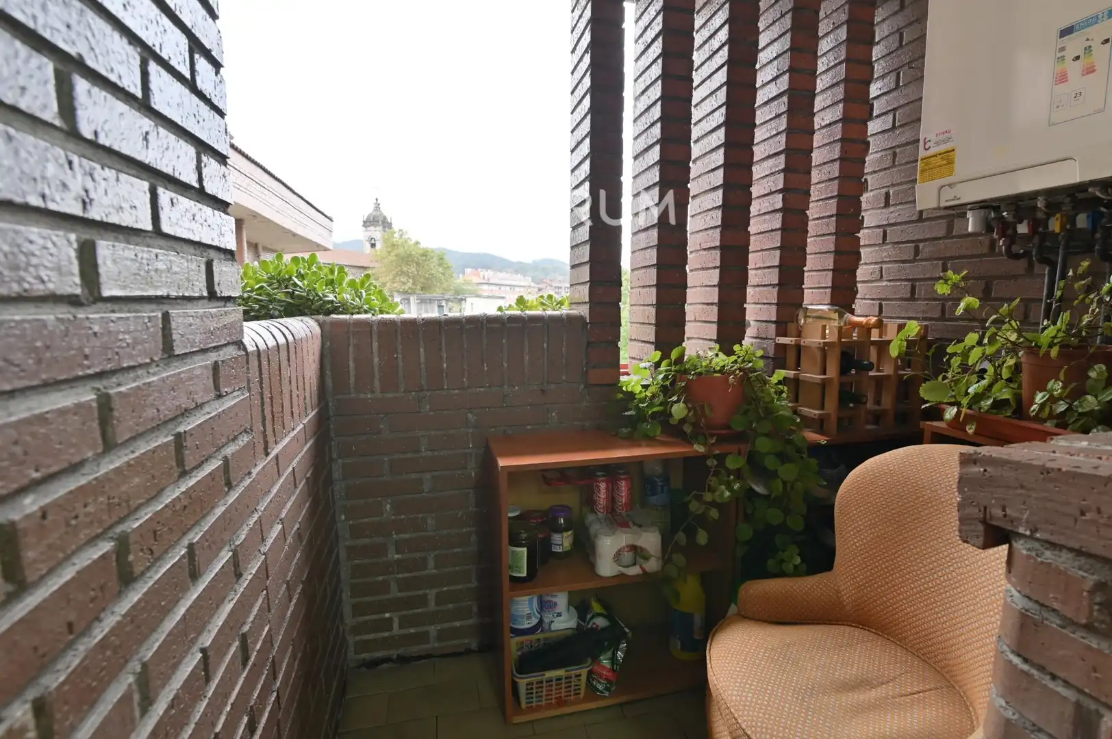 Balcony of Flat for sale in Galdakao  with Air Conditioner, Heating and Furnished