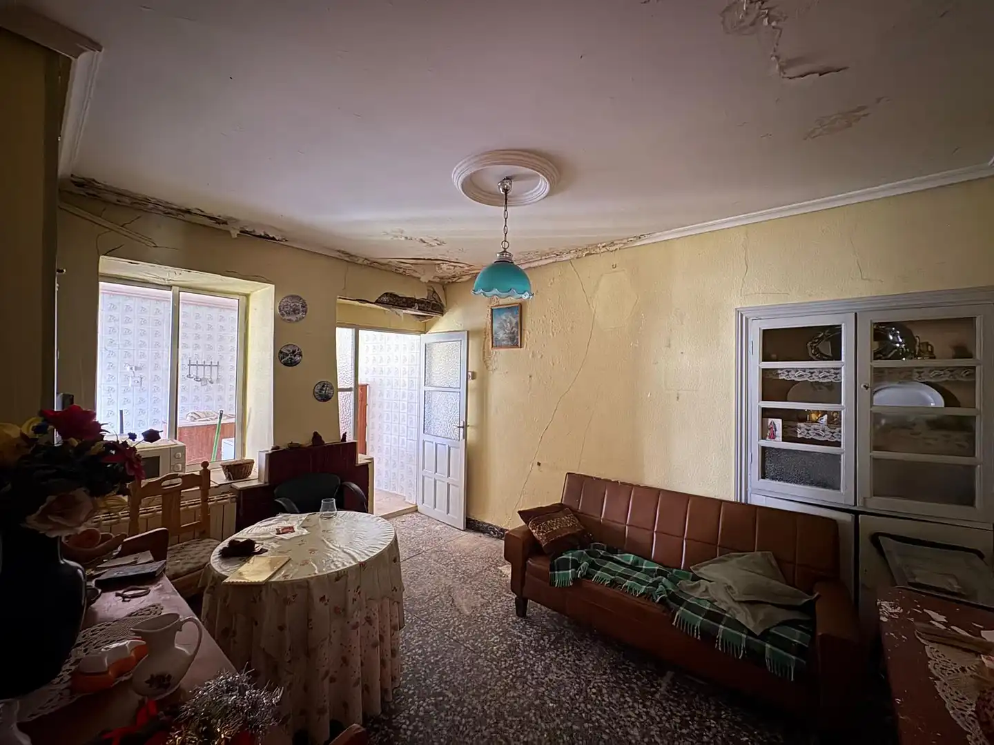 Sala de estar de Finca rústica en venta en Íscar con Calefacción, Jardín privado y Trastero