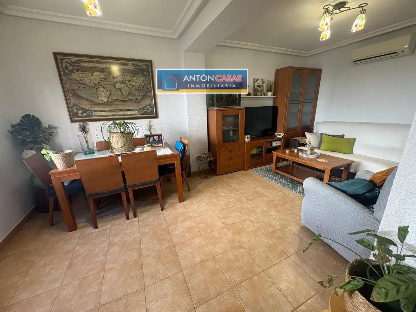 Sala d'estar de Casa o xalet en venda en Aspe amb Aire condicionat, Terrassa i Traster