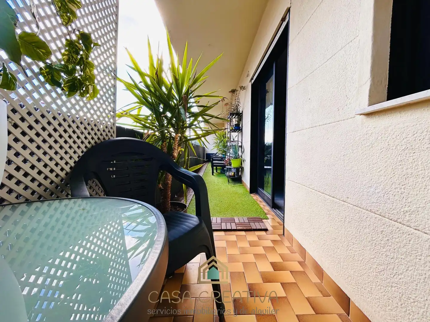 Terrasse von Wohnung zum Verkauf in Gandia mit Privatgarten, Terrasse und Möbliert