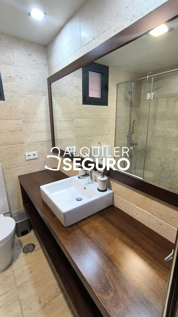 Baño de Piso de alquiler en Sevilla con Aire acondicionado, Calefacción y Amueblado