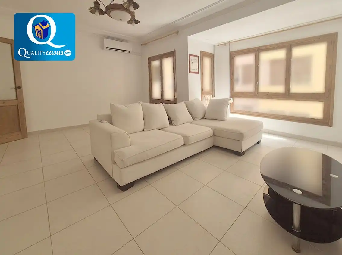 Sala de estar de Piso de alquiler en Alicante / Alacant con Aire acondicionado