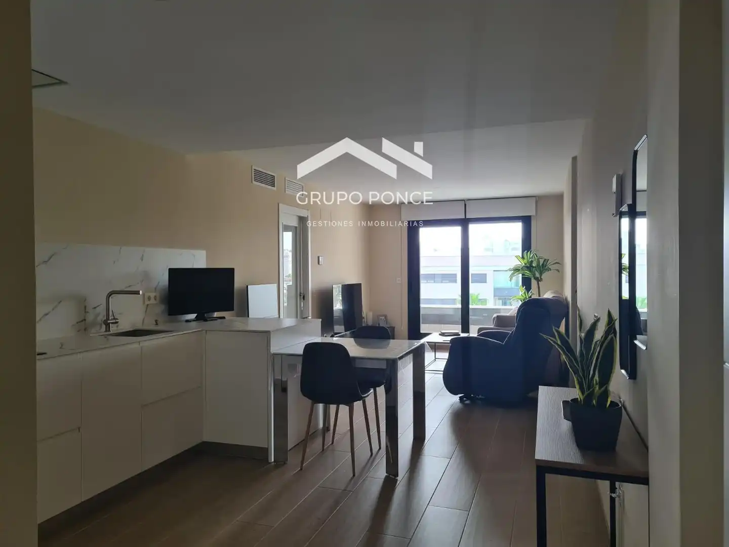 Wohnzimmer von Wohnung zum Verkauf in Jerez de la Frontera mit Klimaanlage, Heizung und Terrasse
