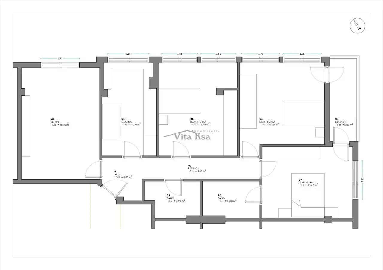 Flat for rent in Ourense Capital   with Heating, Parquet flooring and Storage room