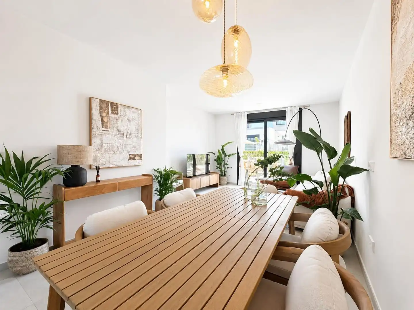 Comedor de Casa adosada en venta en Murcia con Aire acondicionado, Calefacción y Jardín privado