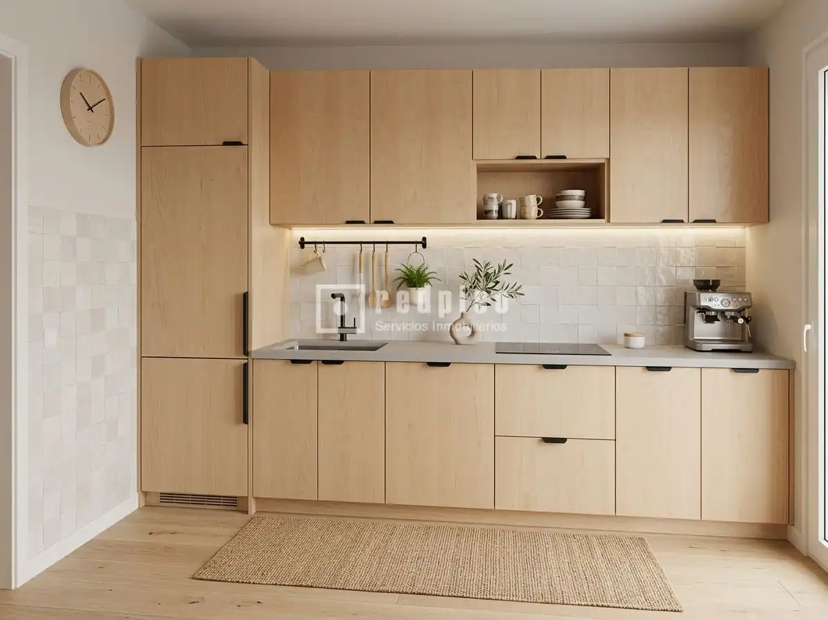 Kitchen of Flat for sale in Madrid  with Heating, Private garden and Parquet flooring