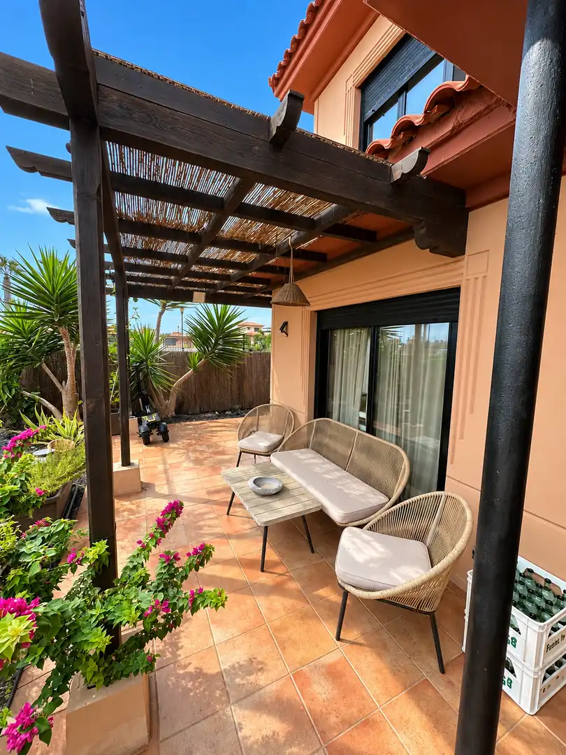 Terraza de Casa o chalet en venta en La Oliva con Terraza, Amueblado y Piscina comunitaria