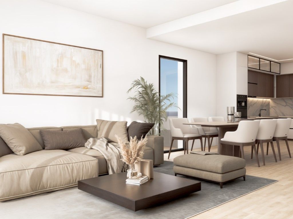 Sala de estar de Apartamento en venta en Finestrat con Terraza, Piscina y Amueblado