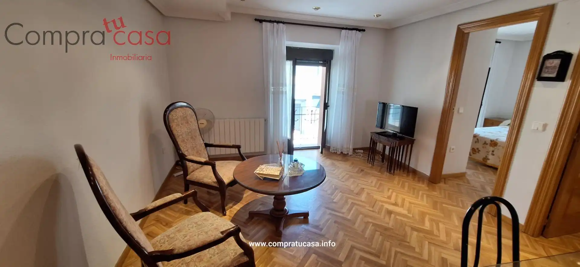 Wohnzimmer von Wohnung zur Miete in Trescasas mit Heizung, Parkett und Möbliert