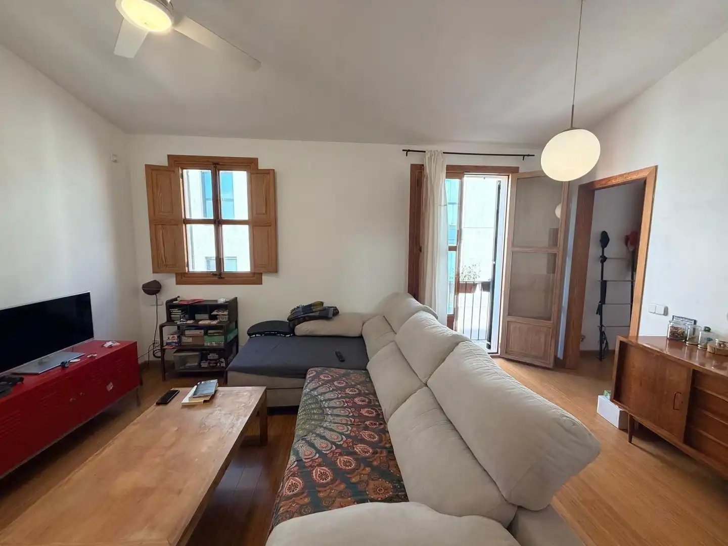 Sala de estar de Ático en venta en  Palma de Mallorca con Calefacción, Parquet y Terraza