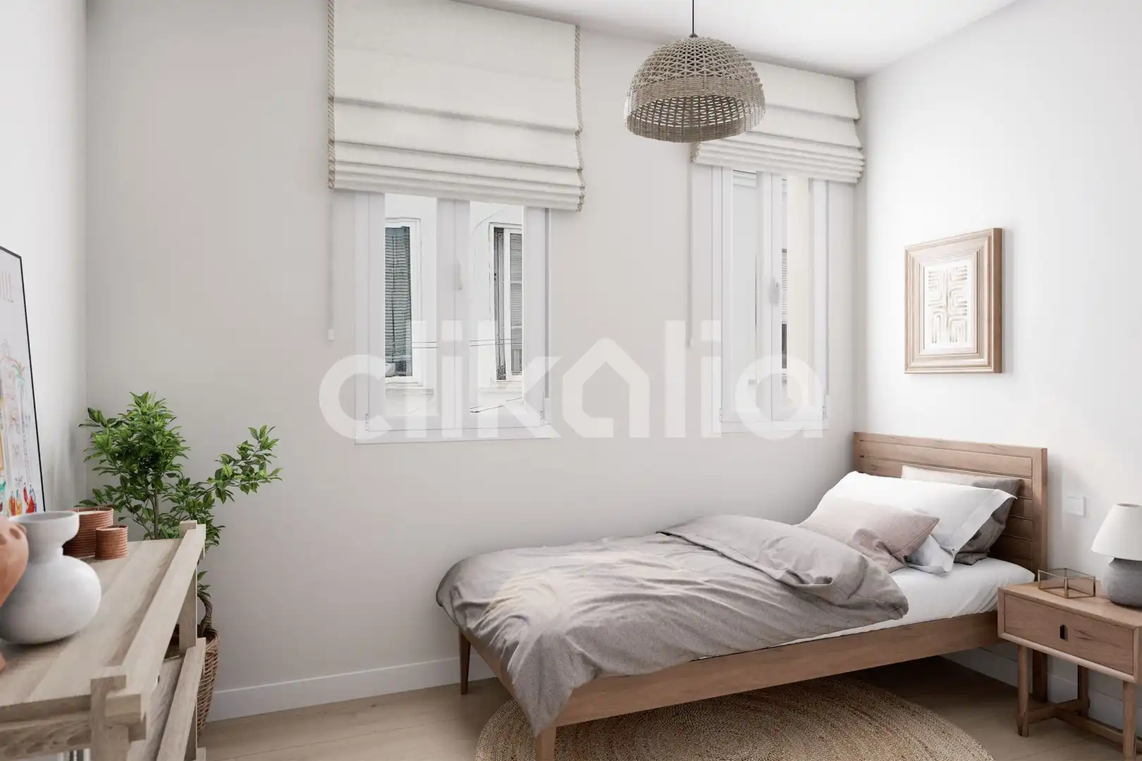 Bedroom of Flat for sale in Sevilla  with Air Conditioner and Private garden