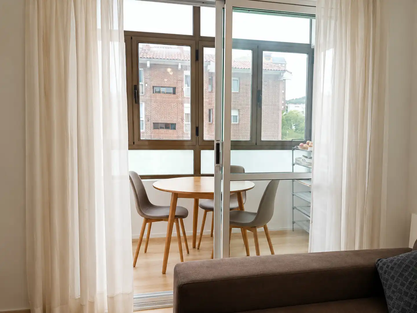 Balcony of Flat for rent in Santander  with Heating, Terrace and Furnished