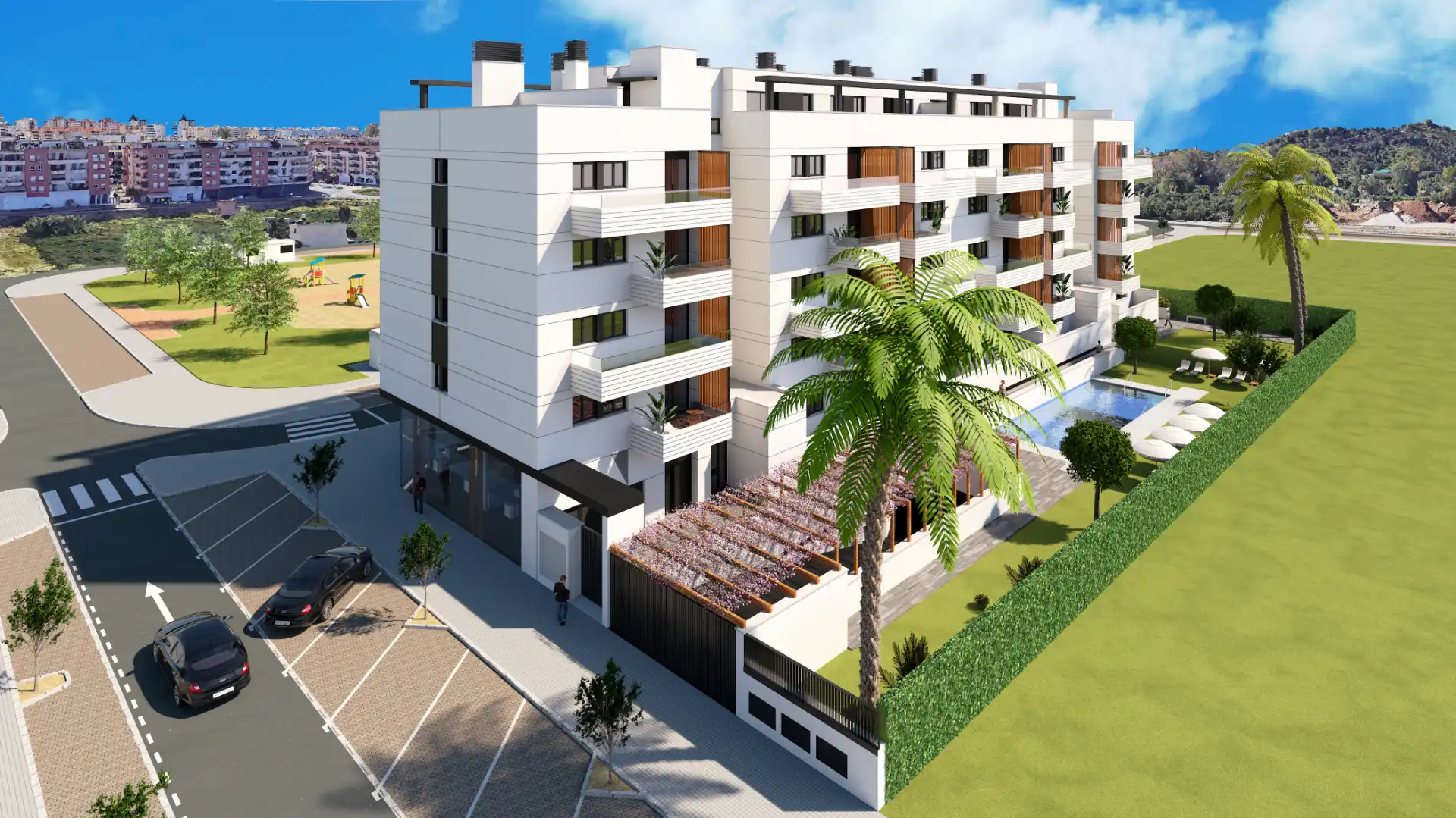 Piso de obra nueva con piscina en venta en Calle Almogía 61, imagen 6