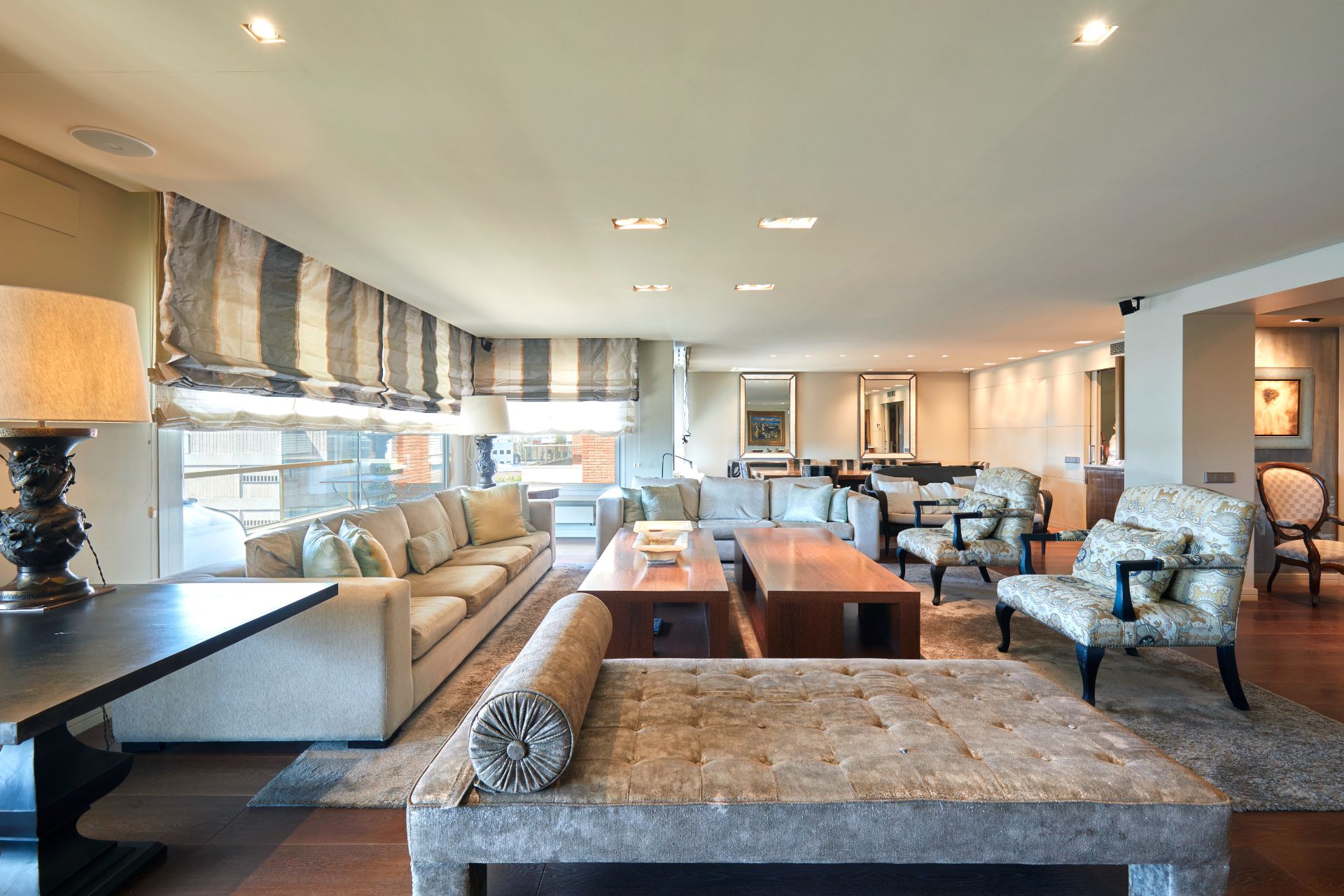 Sala d'estar de Pis de lloguer en  Barcelona Capital amb Aire condicionat, Calefacció i Parquet