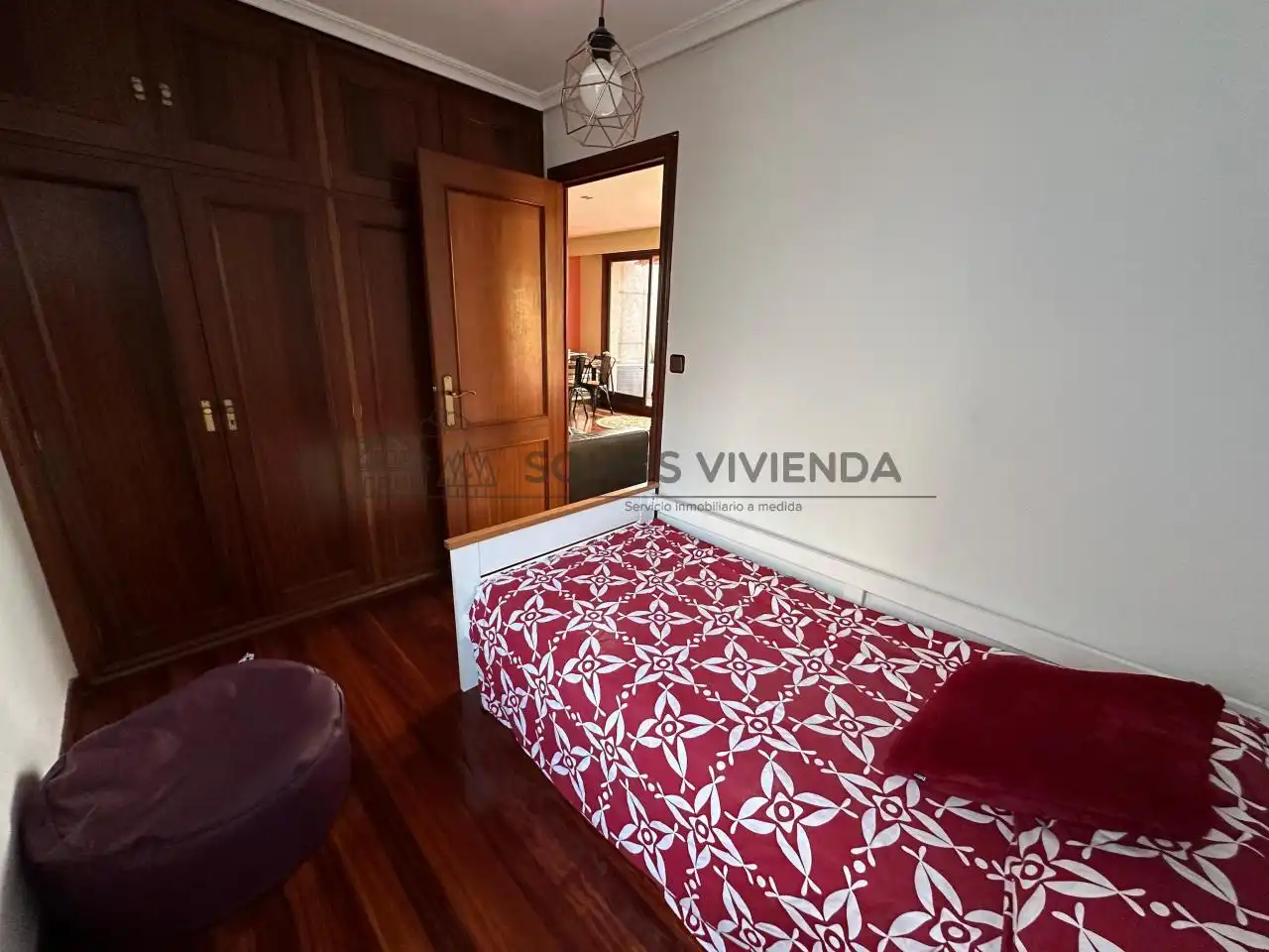 Schlafzimmer von Dachboden zur Miete in Ourense Capital  mit Heizung, Terrasse und Möbliert