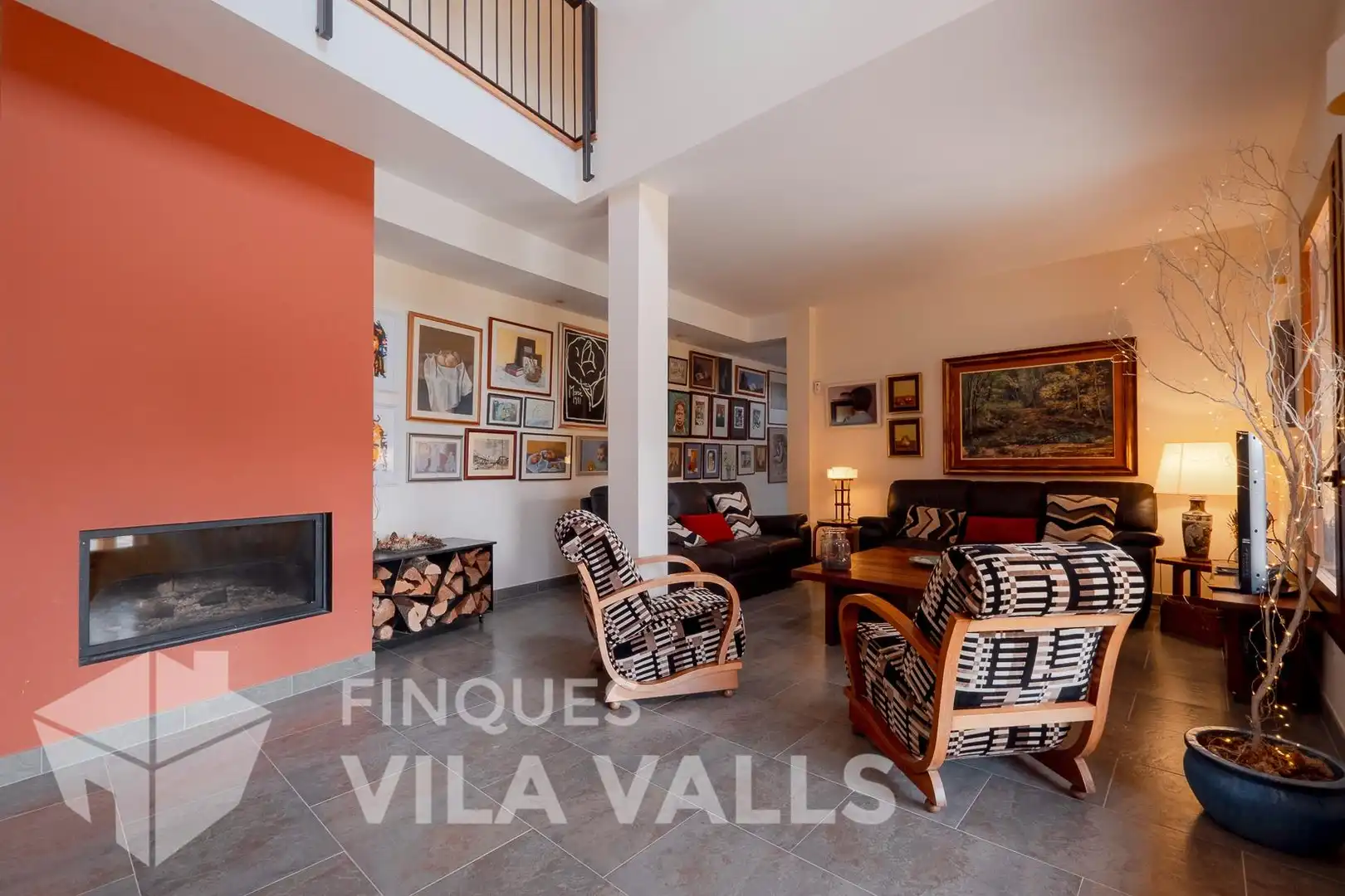 Sala de estar de Casa o chalet en venta en Gallifa con Aire acondicionado, Calefacción y Jardín privado