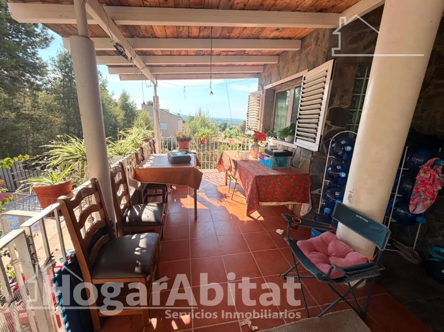 Terraza de Casa o chalet en venta en Chiva con Aire acondicionado, Calefacción y Jardín privado