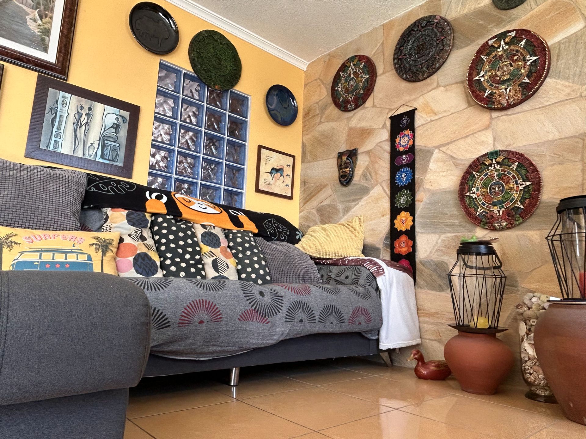 Sala d'estar de Casa adosada en venda en Las Palmas de Gran Canaria amb Terrassa i Balcó