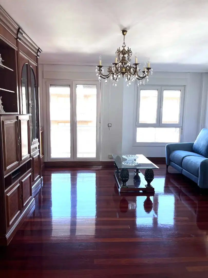 Sala d'estar de Pis en venda en Castro-Urdiales amb Calefacció, Jardí privat i Parquet