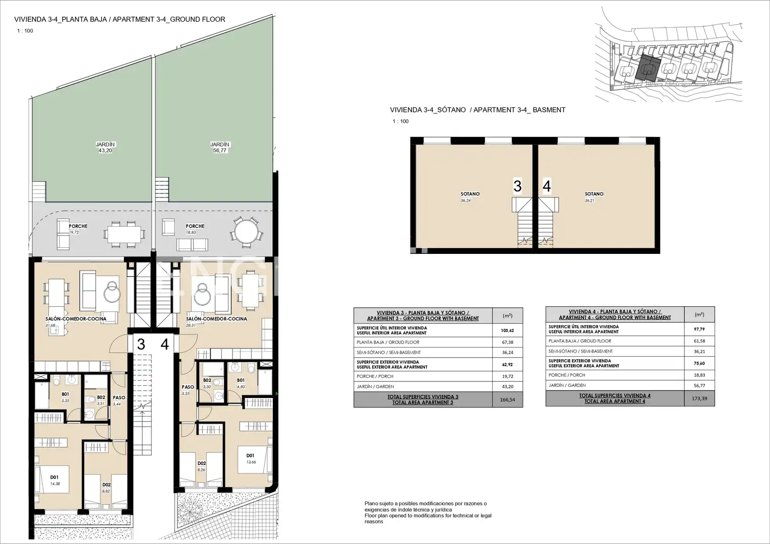 Apartamento en venta en Torrevieja con Aire acondicionado, Calefacción y Jardín privado
