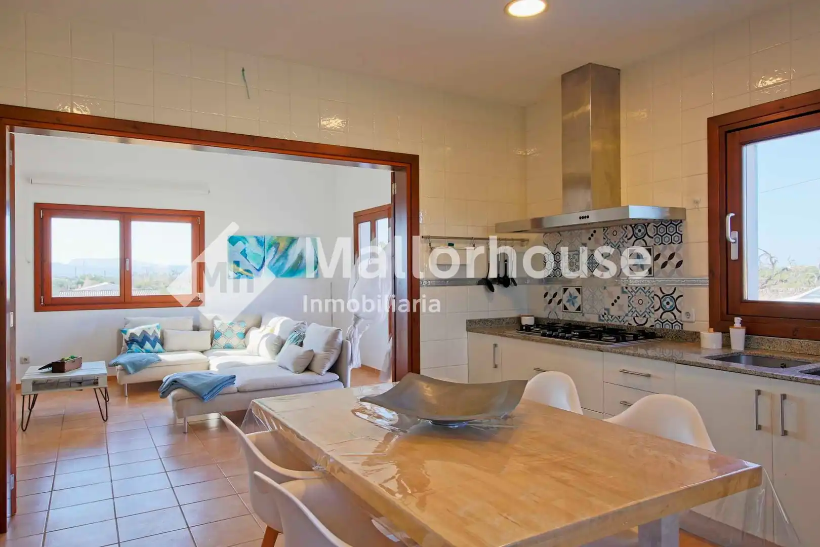Cocina de Casa o chalet de alquiler en Santa Margalida con Aire acondicionado, Jardín privado y Terraza