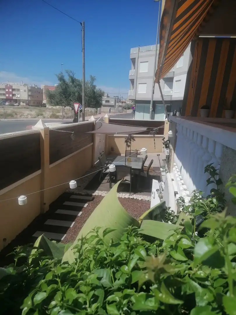 Terrace of Flat for rent in Algorfa  with Air Conditioner, Heating and Private garden