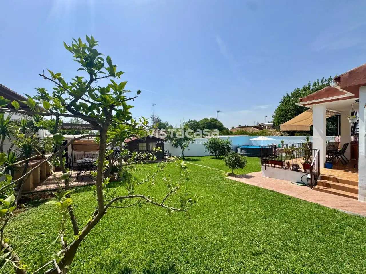 Jardín de Casa o chalet en venta en Mairena del Alcor con Aire acondicionado, Calefacción y Jardín privado