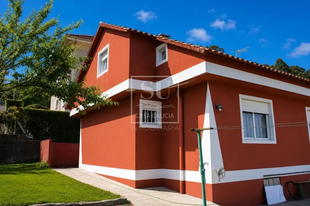 Exterior view of Houses for sale in Baiona  with Heating, Private garden and Terrace