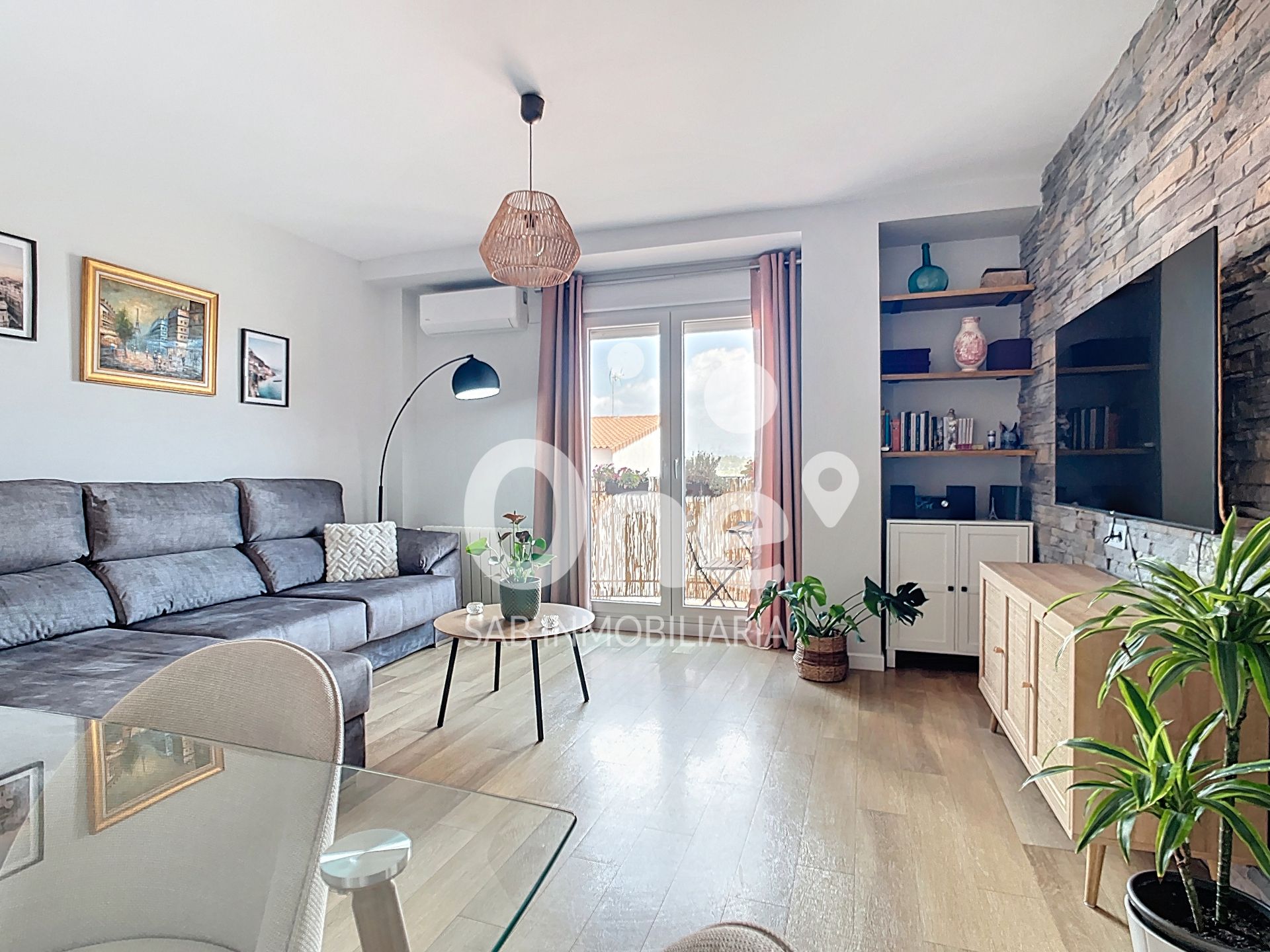 Living room of Flat for sale in San Antonio de Benagéber  with Air Conditioner, Heating and Parquet flooring
