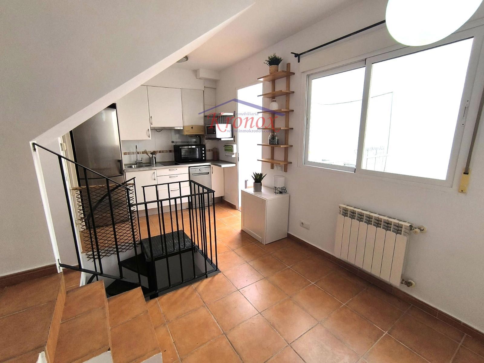 Kitchen of Flat for sale in  Madrid Capital  with Heating, Terrace and Washing machine