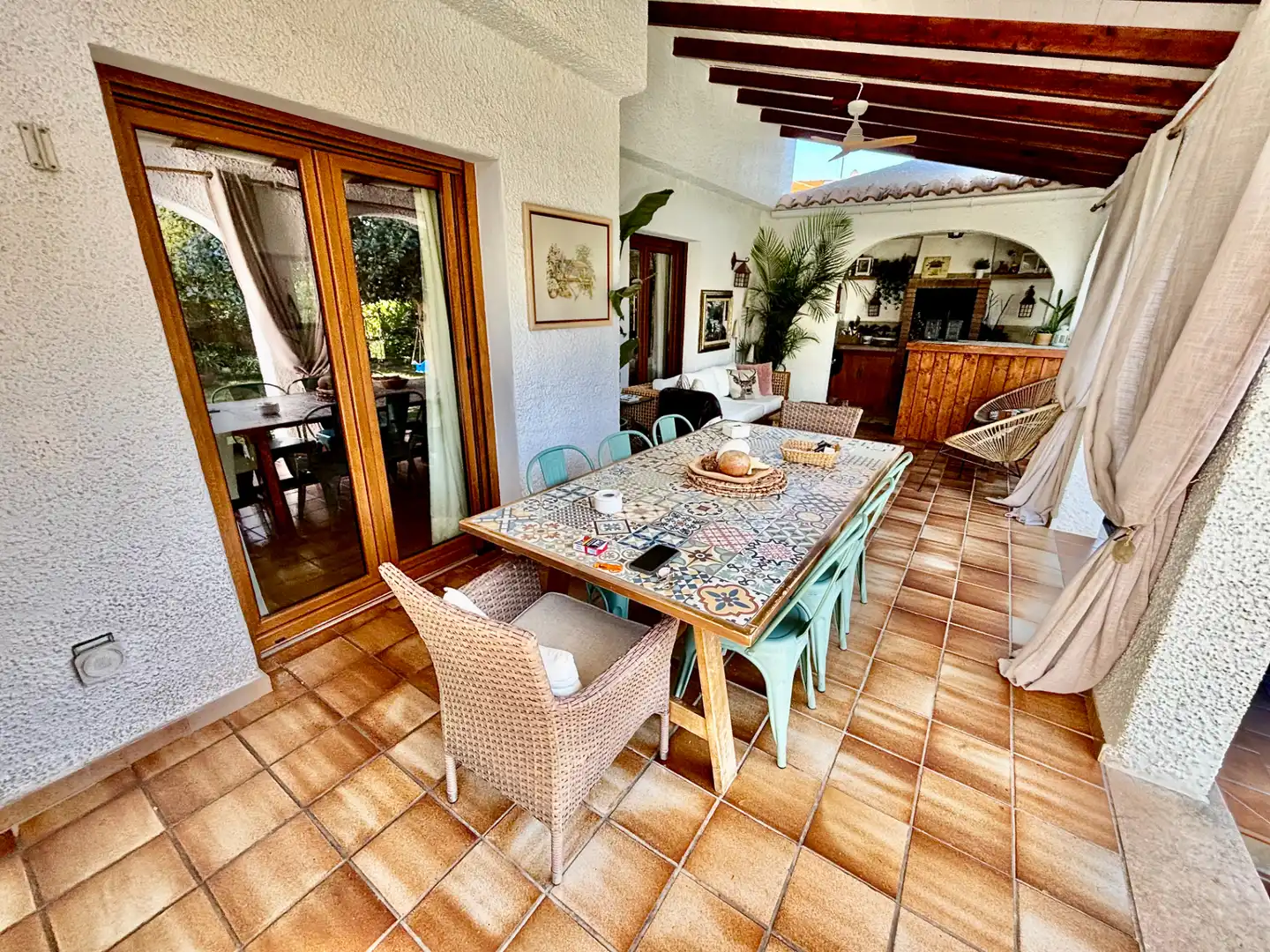 Terrassa de Casa o xalet en venda en Mutxamel amb Aire condicionat, Jardí privat i Terrassa