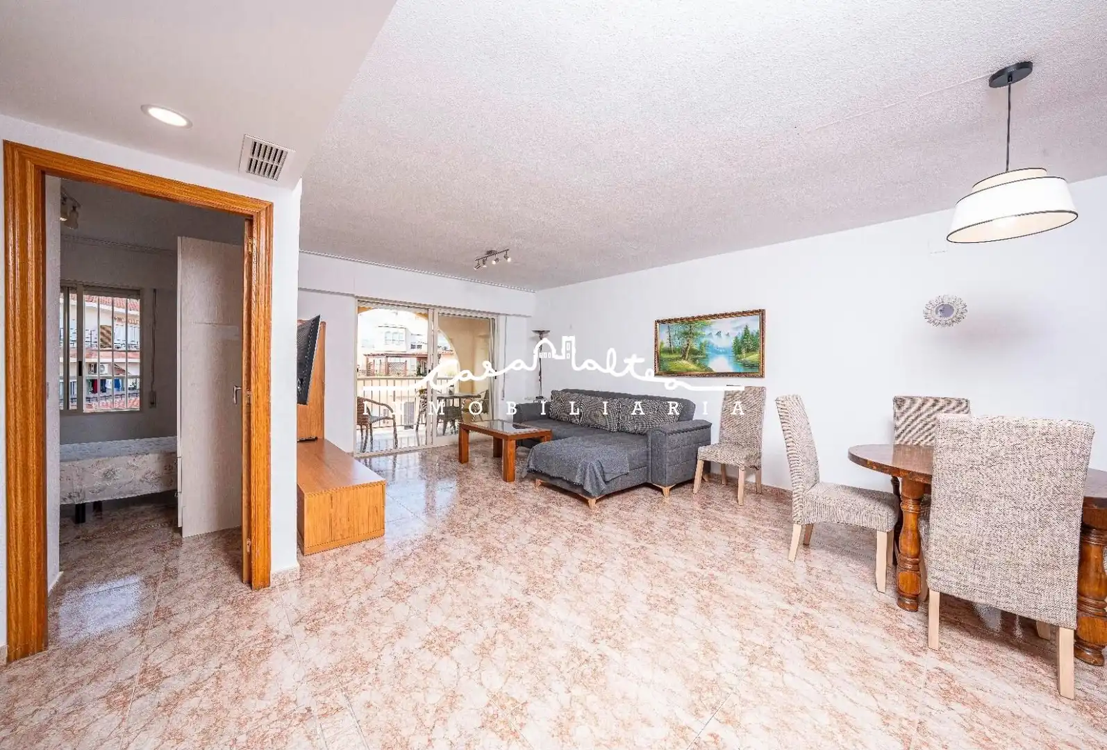 Living room of Attic for sale in Polop  with Air Conditioner, Terrace and Furnished