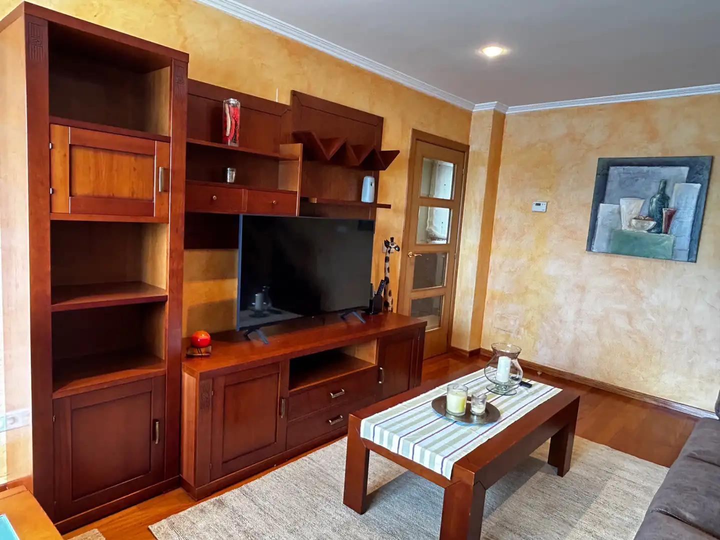 Living room of Duplexes for sale in Cambados  with Heating, Parquet flooring and Terrace