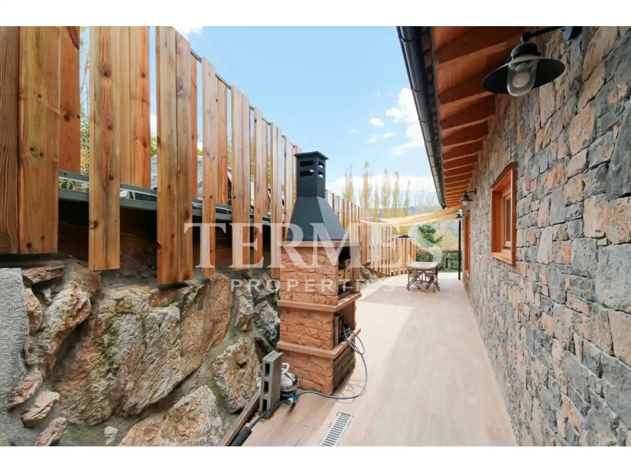 Terrassa de Casa adosada de lloguer en Prullans amb Calefacció, Jardí privat i Parquet