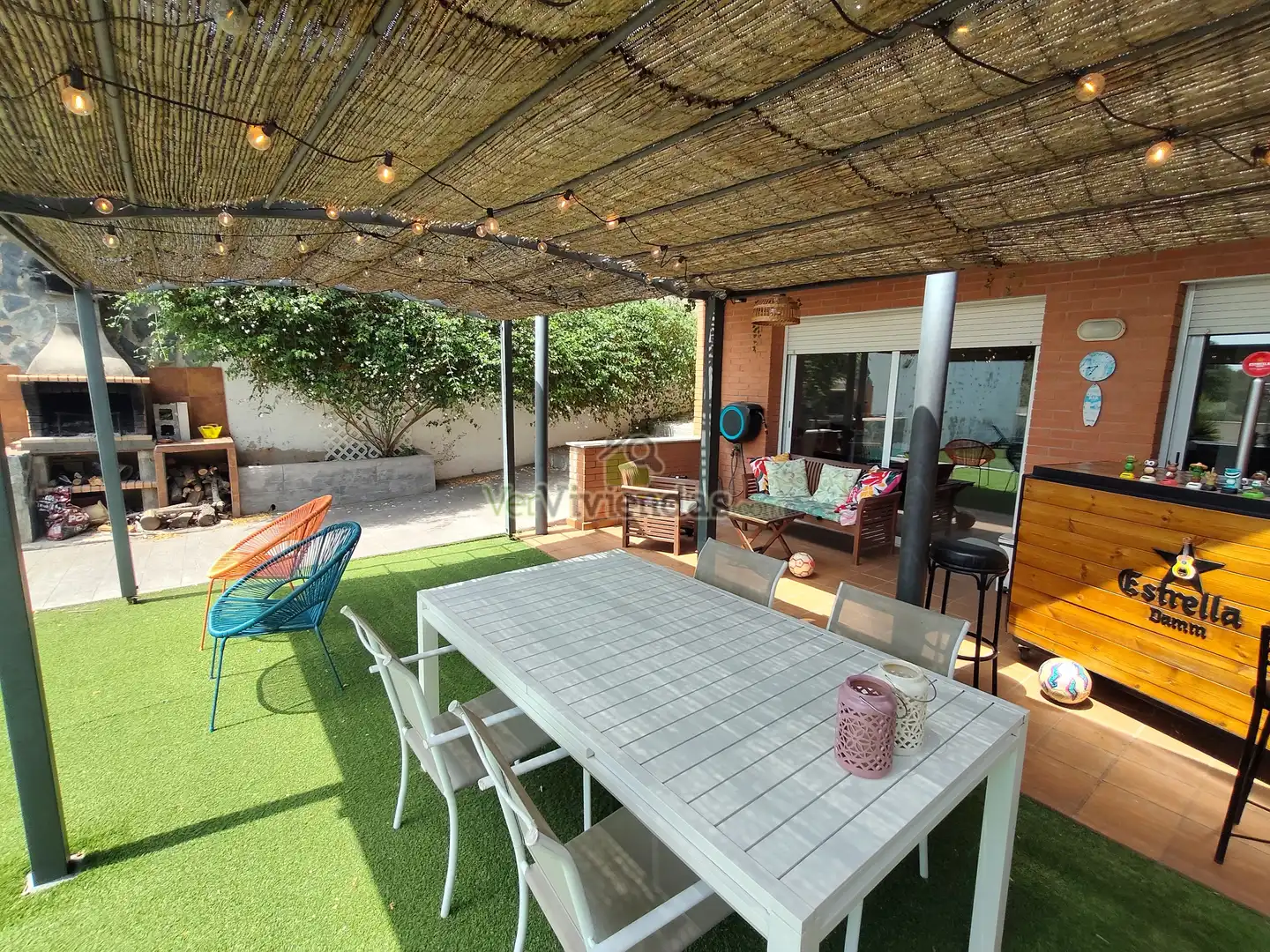 Terrassa de Casa adosada en venda en Castellar del Vallès amb Calefacció, Jardí privat i Terrassa