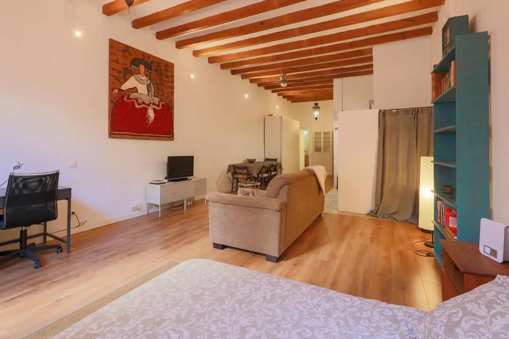 Sala de estar de Loft en venta en Barcelona con Aire acondicionado, Parquet y Terraza