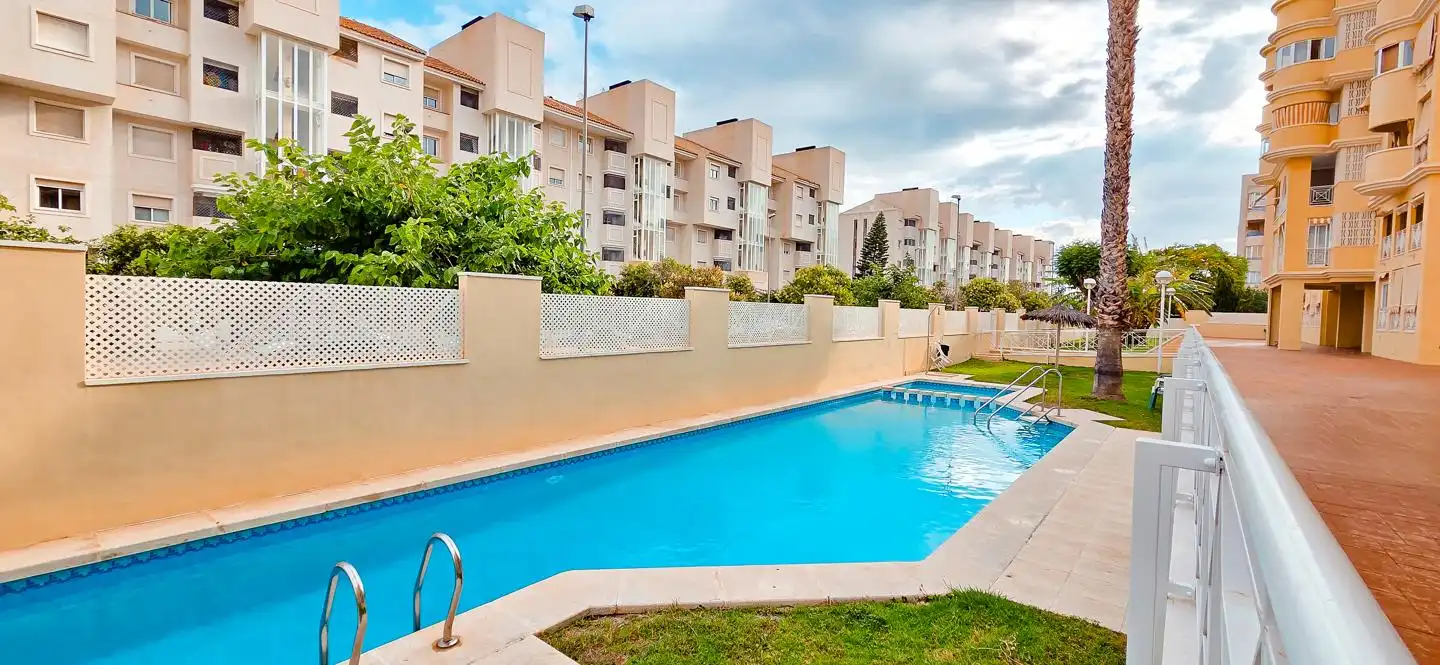 Swimming pool of Flat for rent in Alicante / Alacant  with Furnished and Community pool