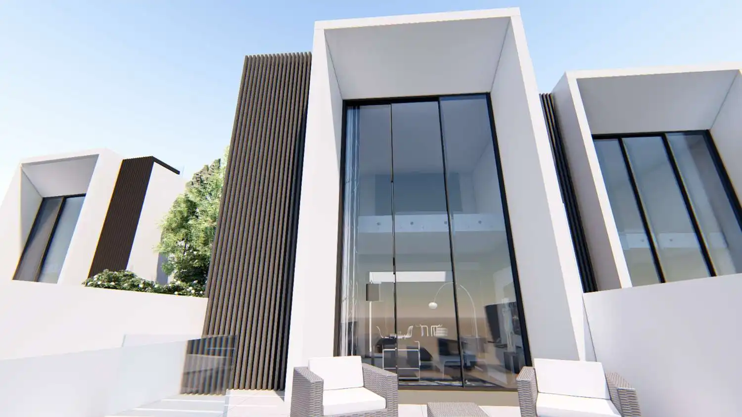 Vista exterior de Casa adosada en venta en Torrox con Terraza, Trastero y Piscina