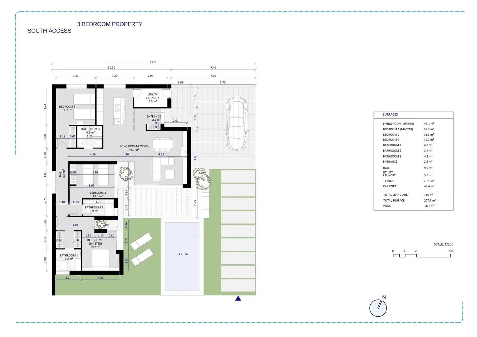 Chalet con piscina en venta en Campo de Murcia, imagen 6