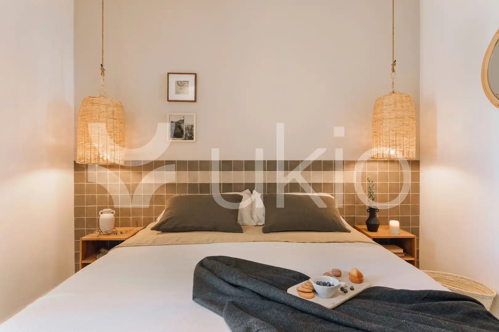 Habitación de Apartamento de alquiler en Barcelona con Aire acondicionado, Amueblado y Horno