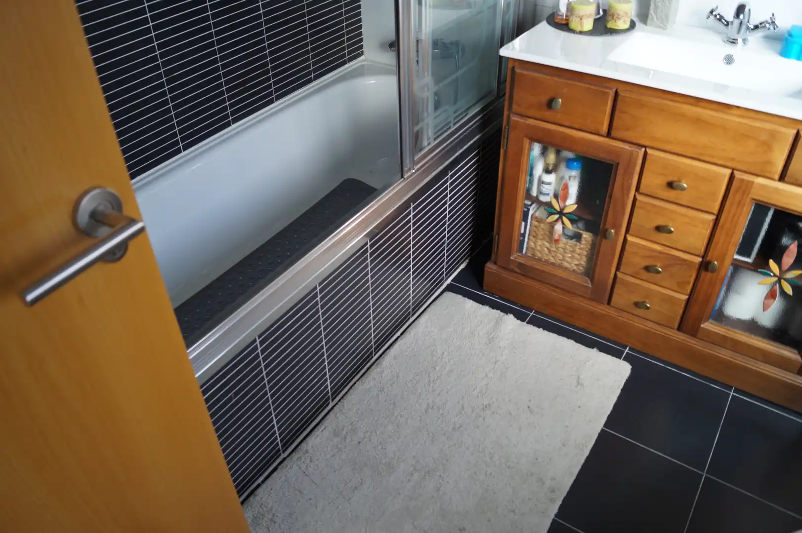 Baño de Casa adosada en venta en Guadalajara con Jardín privado y Piscina