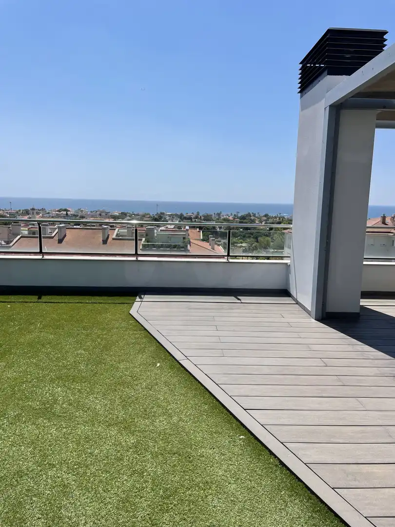 Terrasse von Wohnung zur Miete in Sitges mit Klimaanlage und Heizung