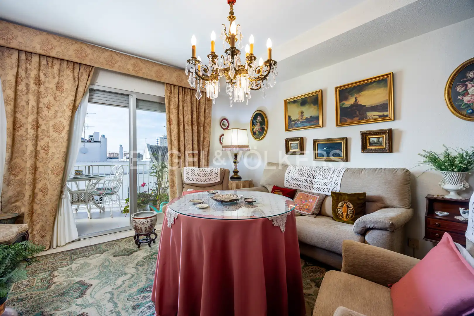 Sala de estar de Apartamento en venta en Sanlúcar de Barrameda con Calefacción, Terraza y Balcón