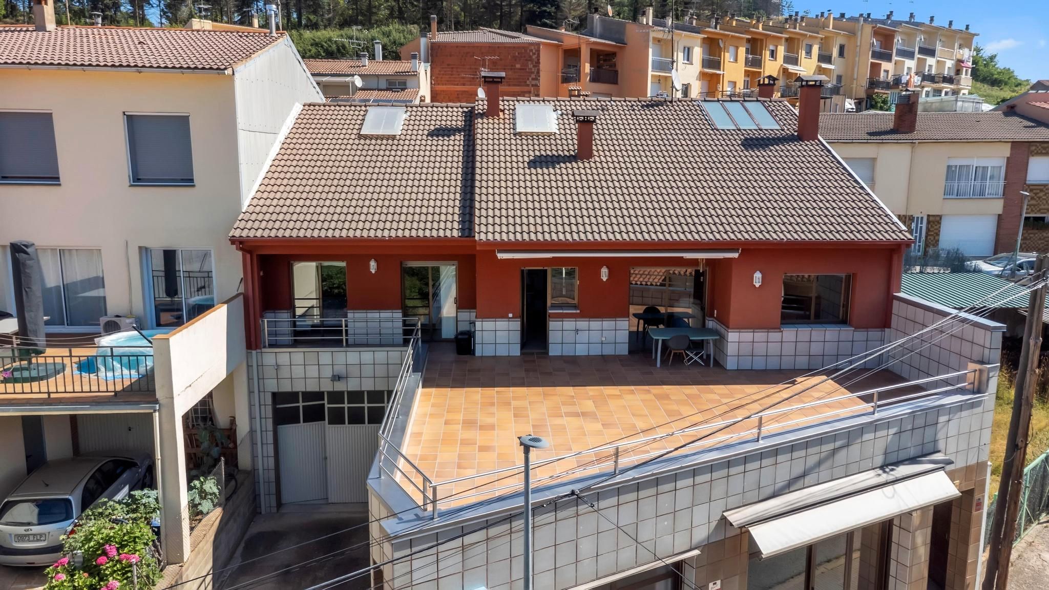 Exterior view of Single-family semi-detached for sale in Sant Hilari Sacalm