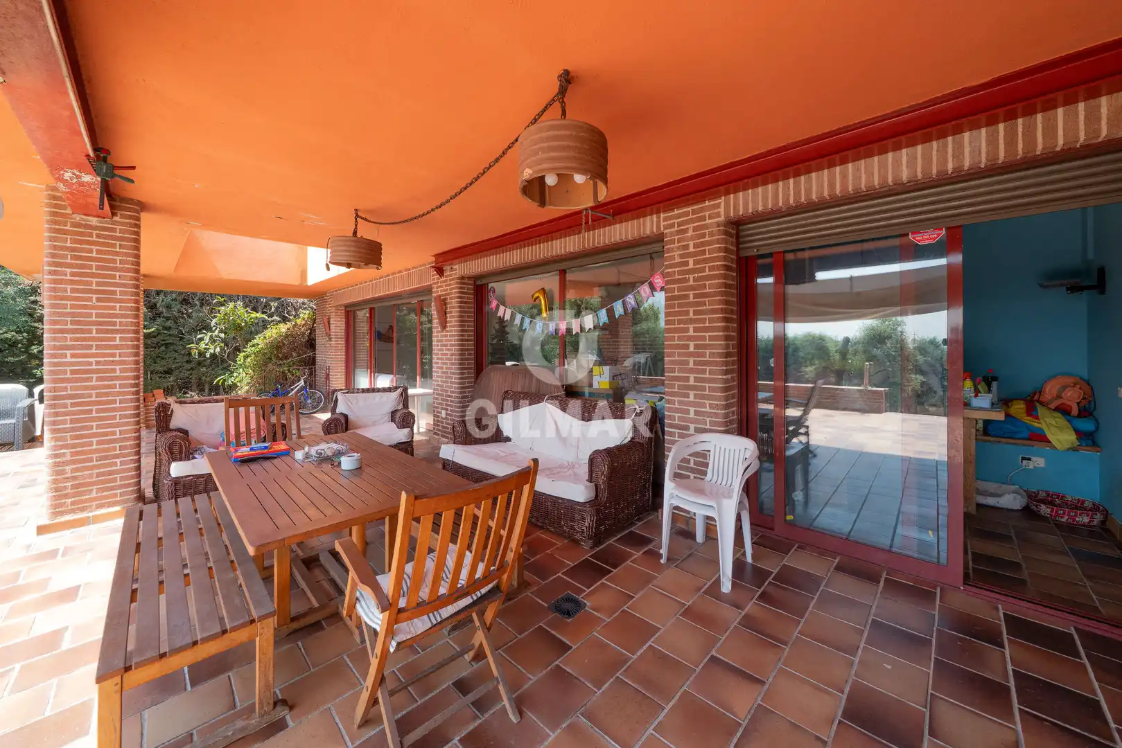 Terraza de Casa o chalet en venta en San Lorenzo de El Escorial con Calefacción, Jardín privado y Piscina