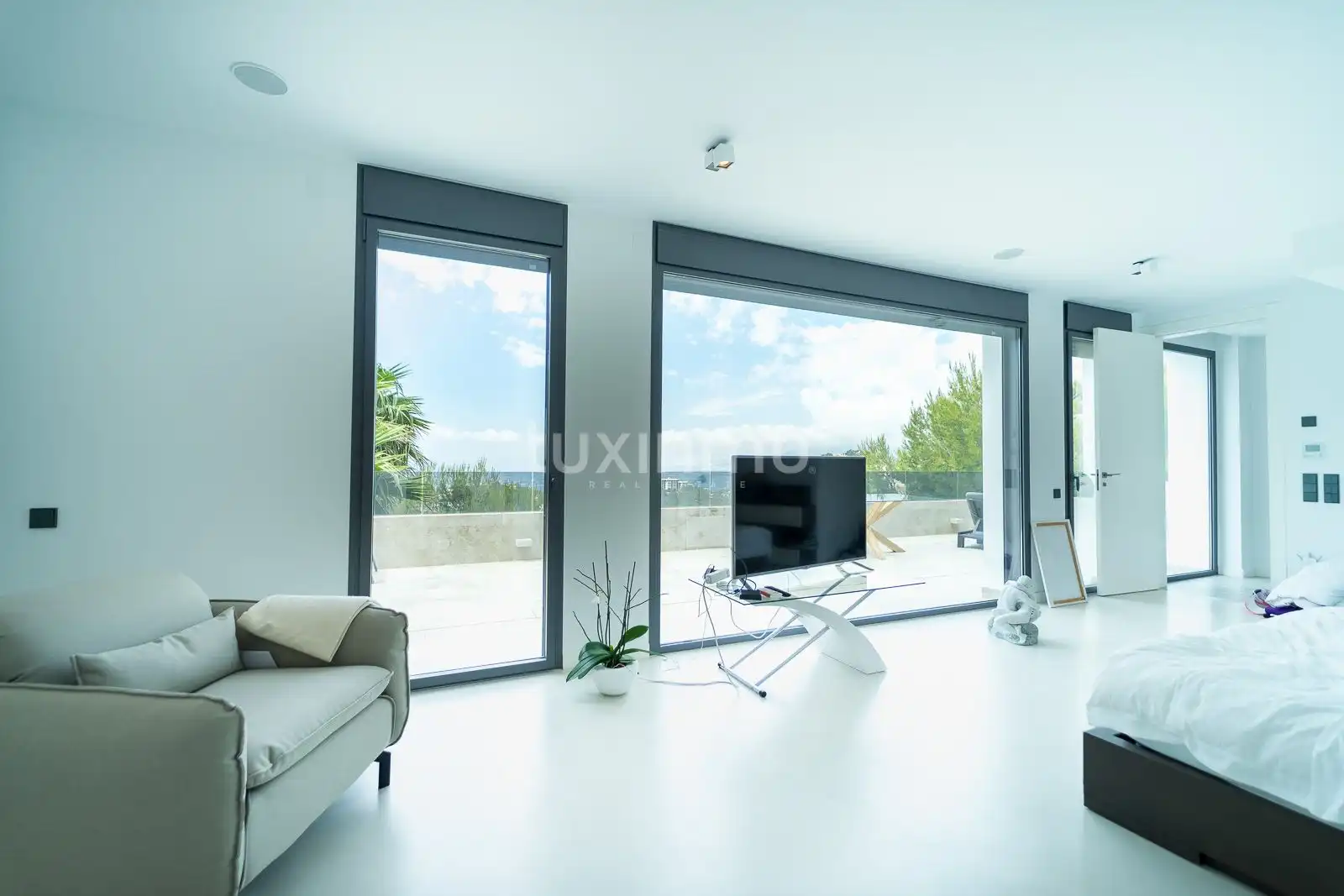 Sala de estar de Casa o chalet en venta en Altea con Aire acondicionado, Calefacción y Jardín privado