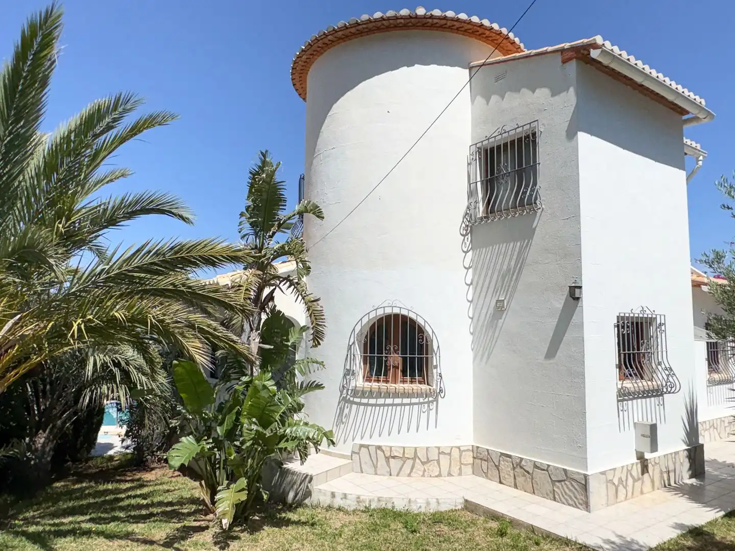 Vista exterior de Casa o chalet en venta en Dénia con Aire acondicionado, Calefacción y Jardín privado
